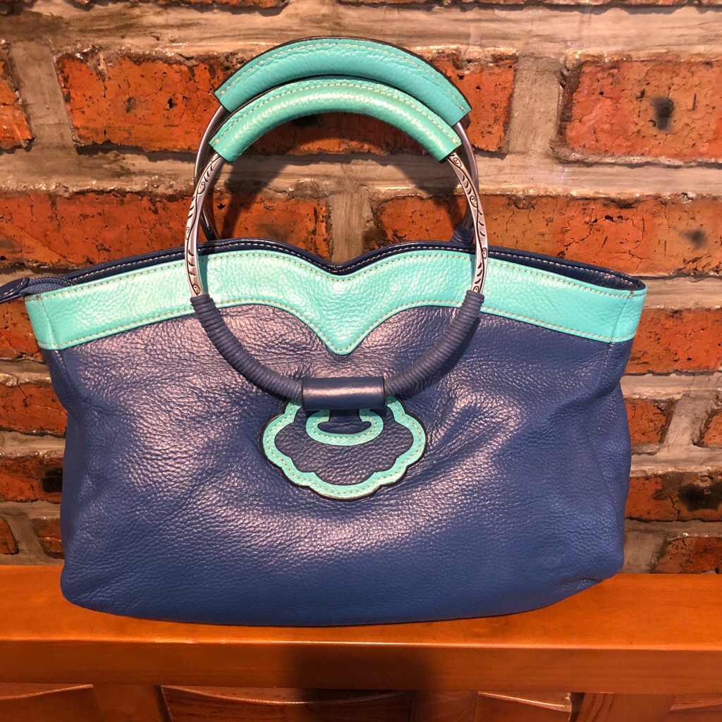hand bag Bampo kulit asli preloved