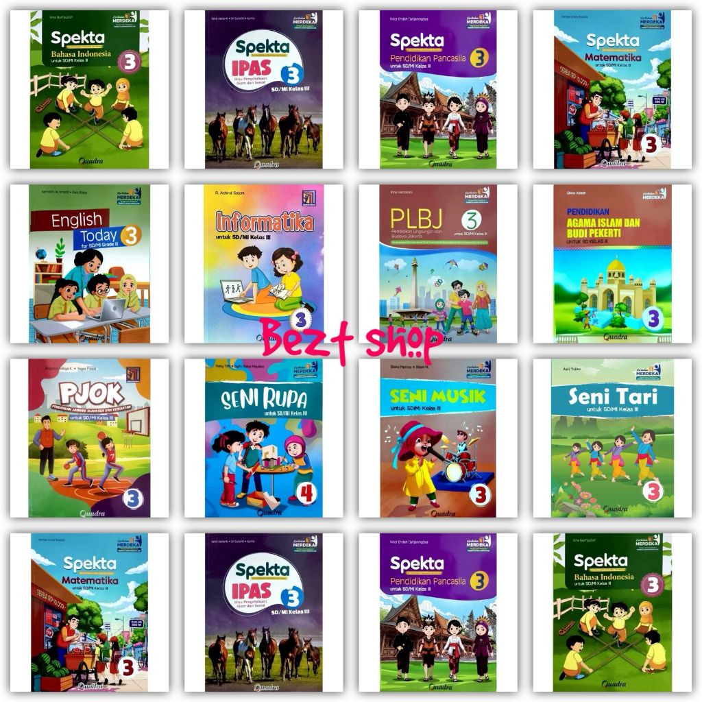 QUADRA - BUKU SPEKTA  kelas 3 SD/MI Kurikulum Merdeka - Quadra