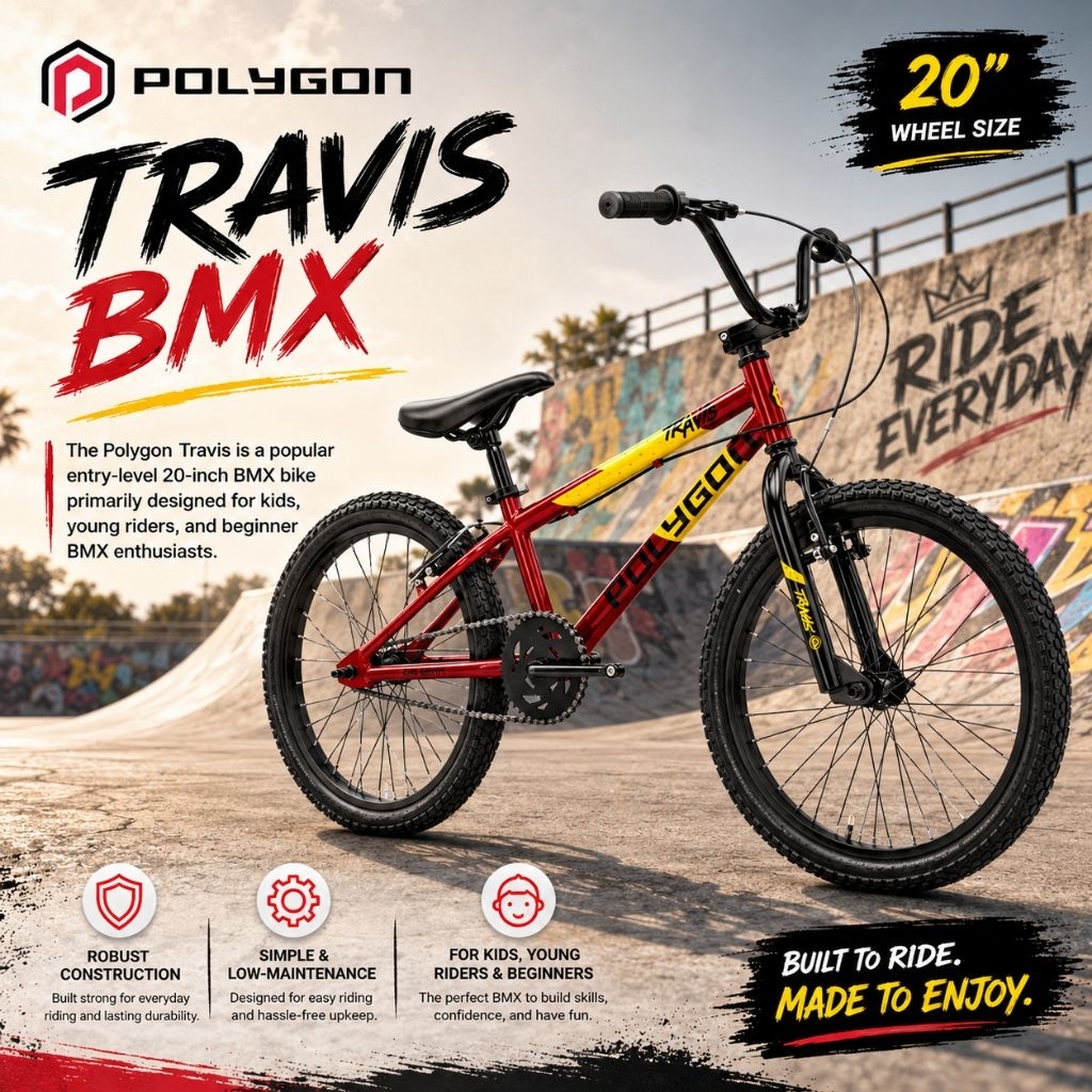 Sepeda Anak Polygon BMX Travis 20 inch