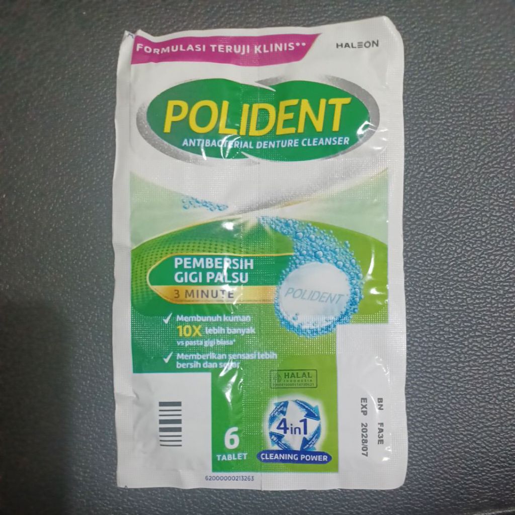 polident cleanser 6 tablet