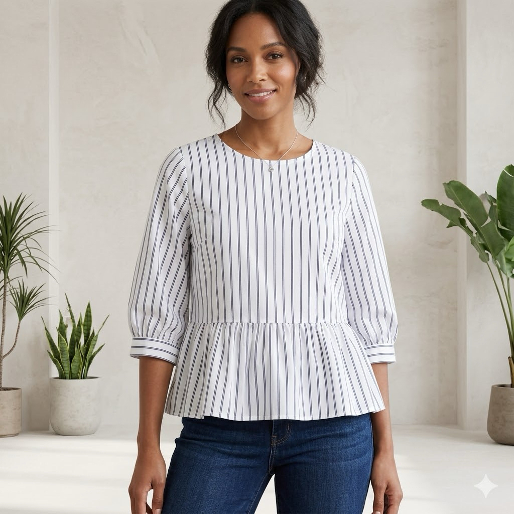 PL BLOUSE SIFON SALUR WANITA MURAH CAKEPP