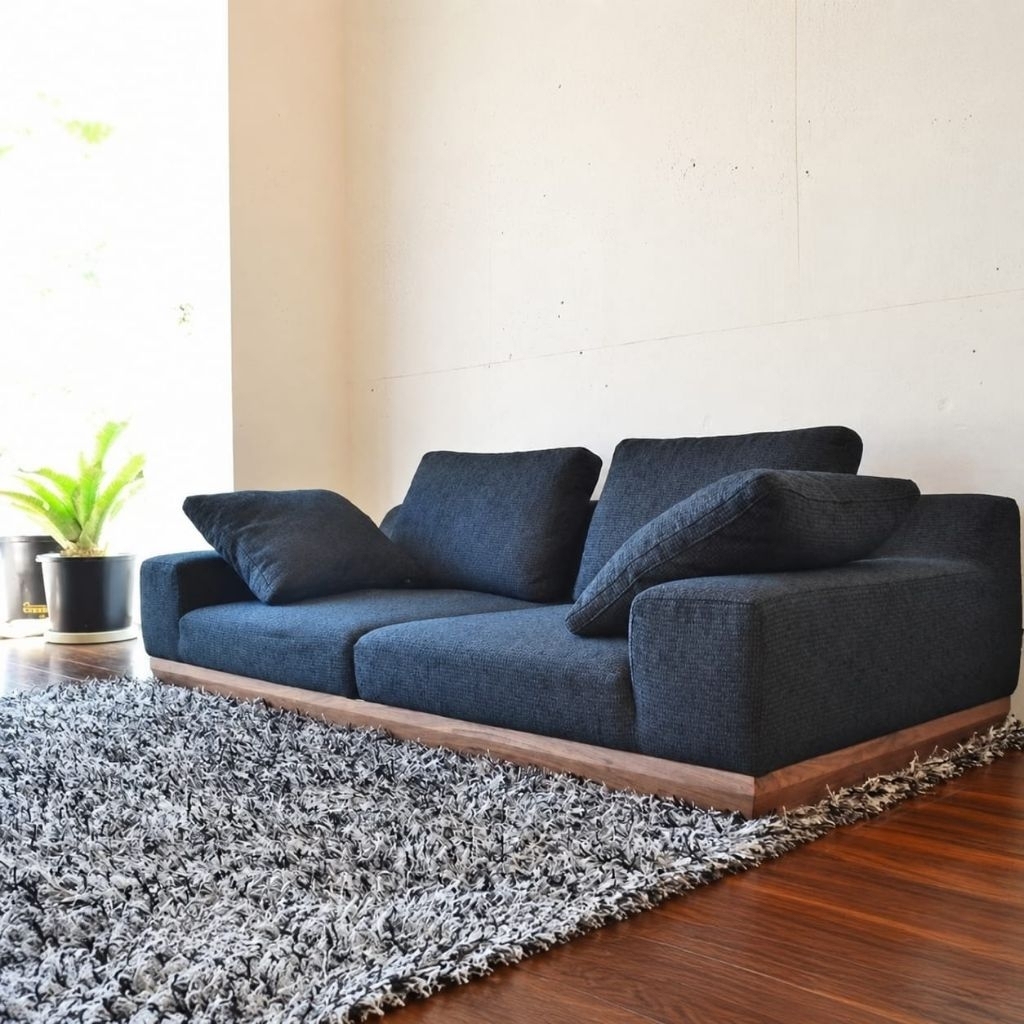 sofa lantai Lis kayu jati, sofa, sofa minimalis, sofa lesehan.