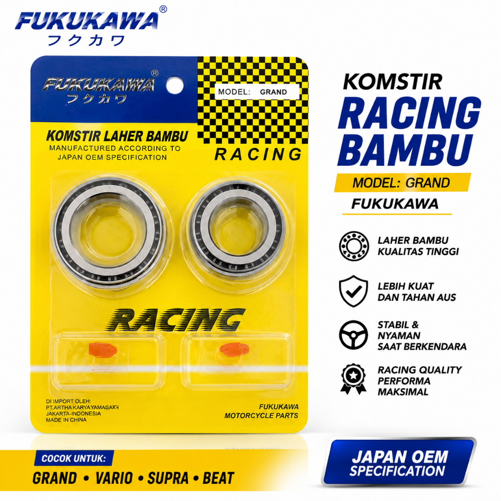Komstir Racing Bambu Fukukawa Grand Vario Supra Beat Komstir Laher Bambu Racing Set Komplit