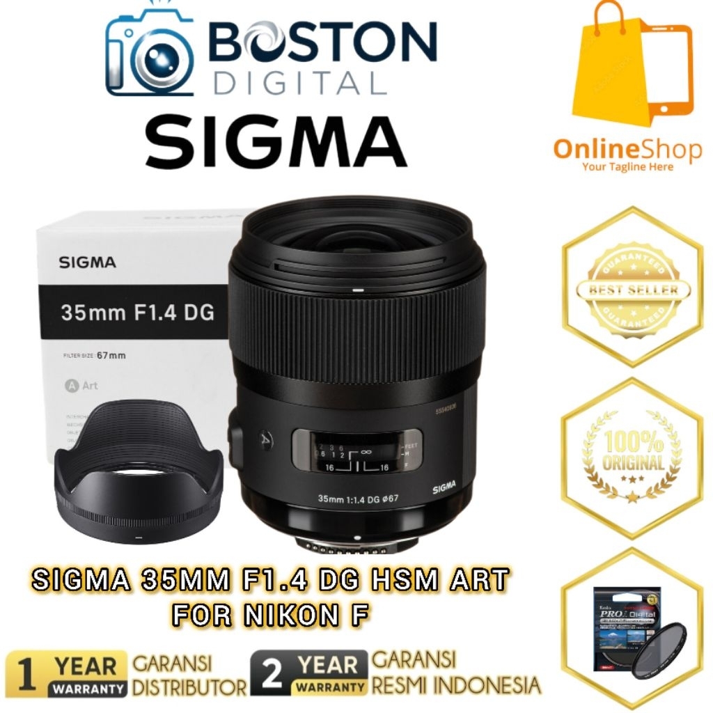 SIGMA 35MM f/1.4 DG HSM ART LENS FOR NIKON F / SIGMA 35MM F1.4