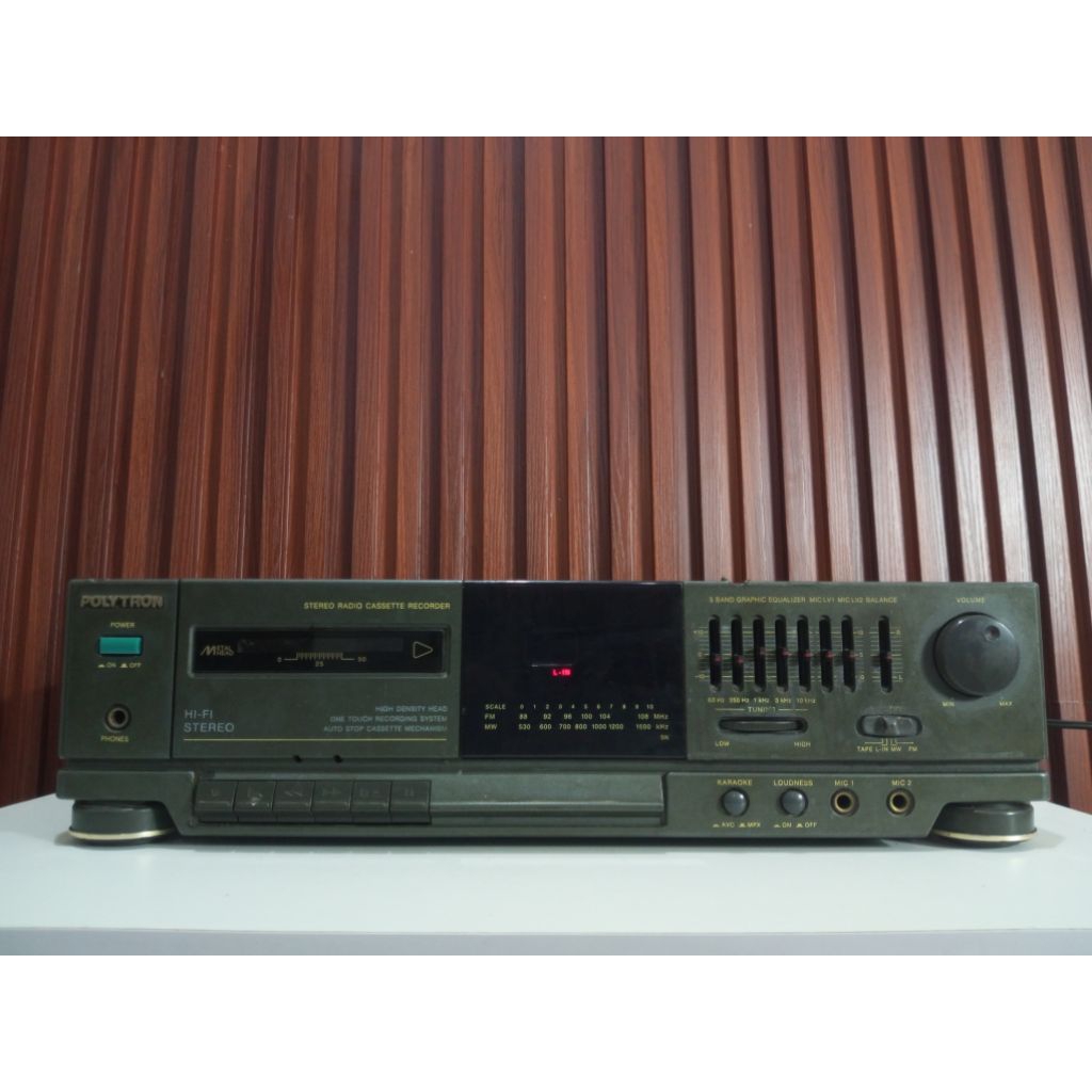 Tape deck Polytron/Tape player/pemutar kaset pita