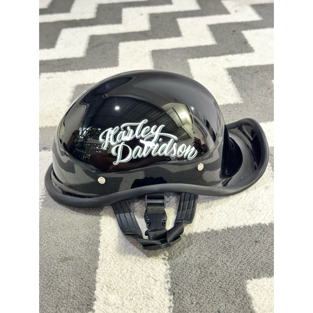 helm chip harley davidson custom depan belakang cetok catok batok halface chooper