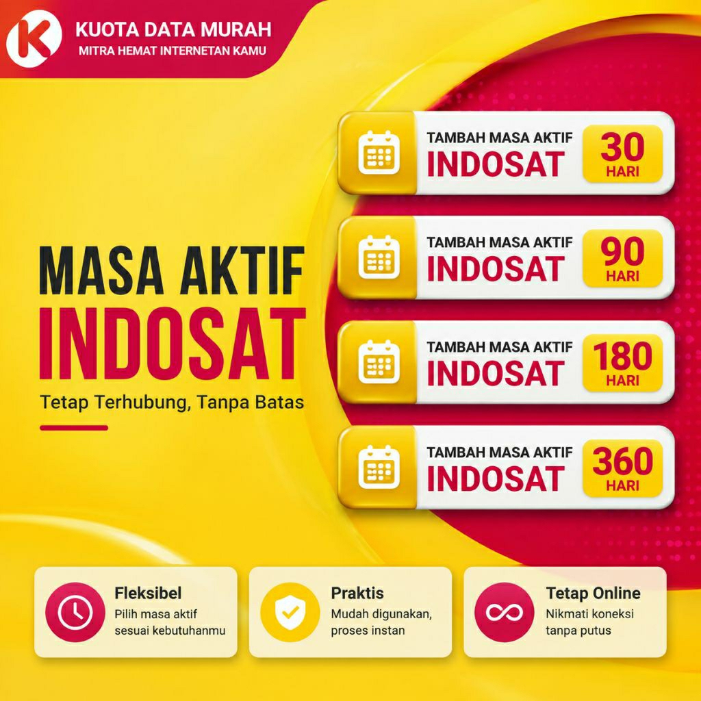 Indosat Tambah Masa Aktif 30 Hari 90 Hari 180 Hari 360 Hari Perpanjang Kartu Indosat IM3