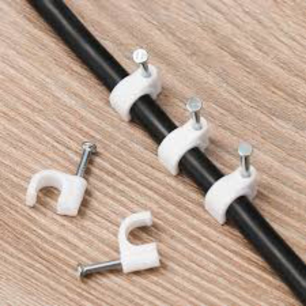 TERMURAH KLEM KABEL PROMO PENGAIT KABEL DINDING (1PCS) SATUAN KLEM KABEL DINDING