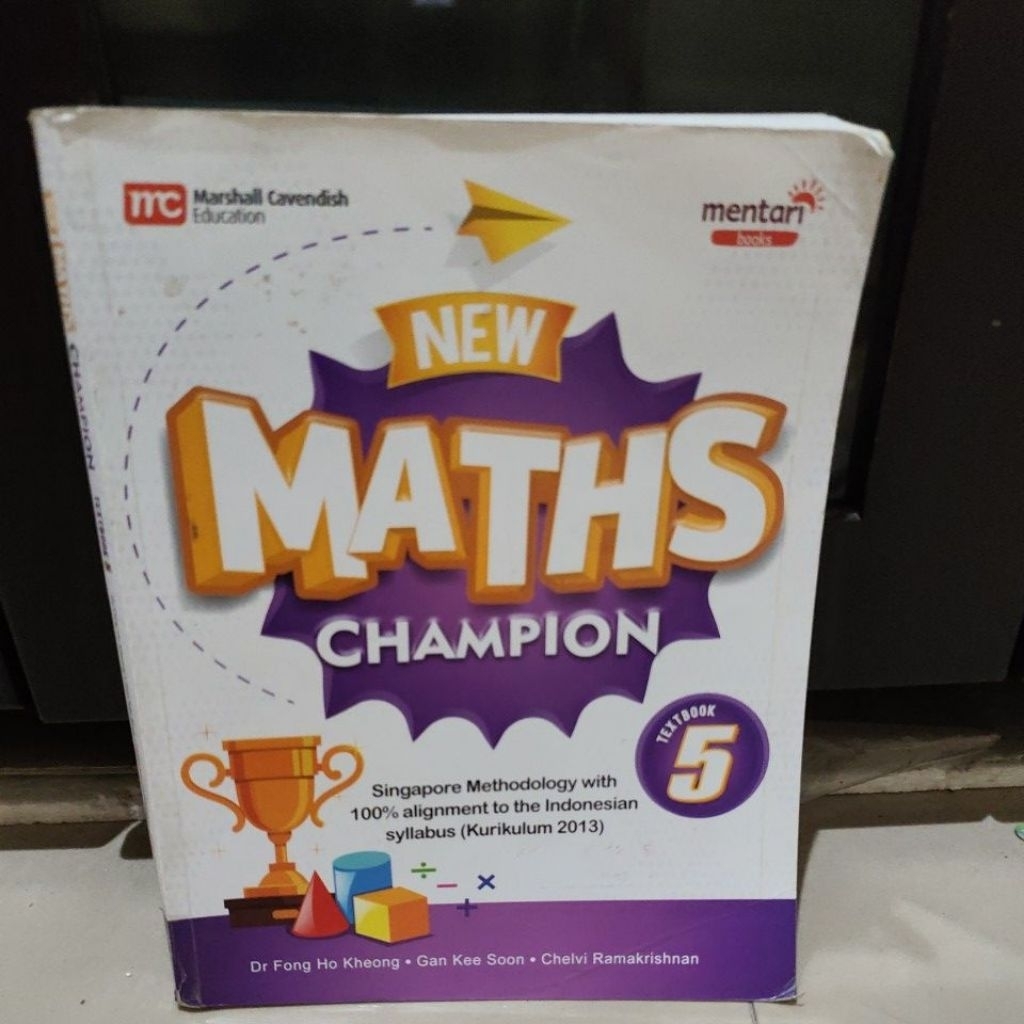 NEW MATHS CHAMPION 5 TEXTBOOK ORI BEKAS SECOND
