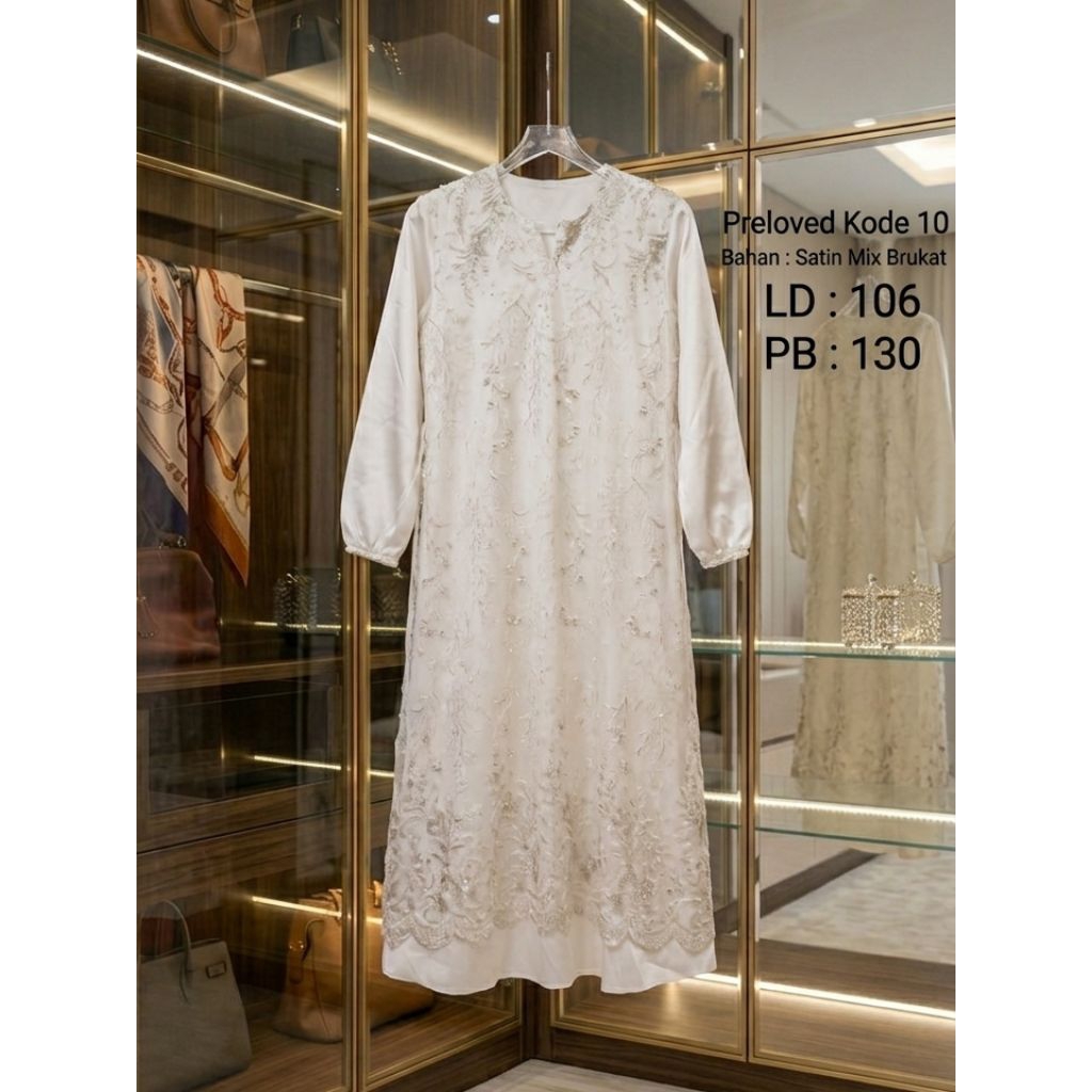 (PL) gamis satin mix brukat/ ld 106