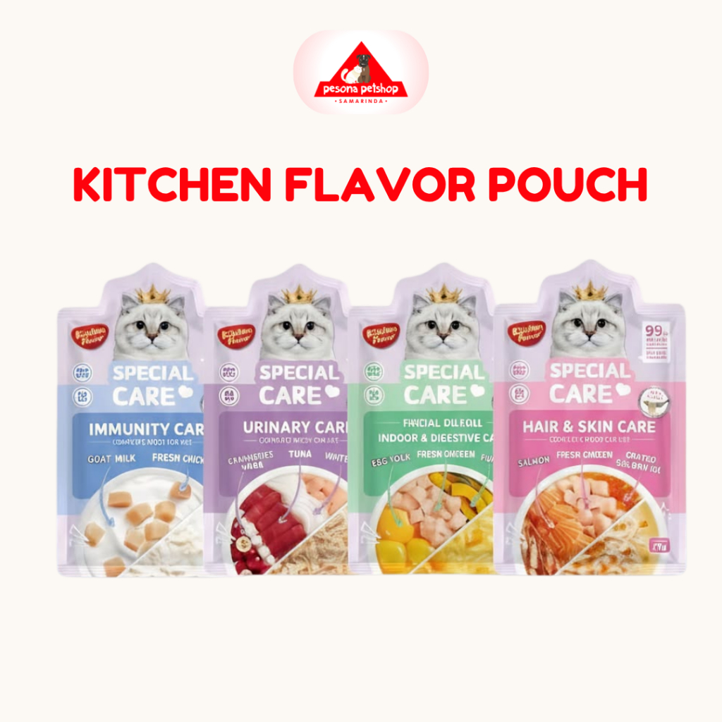Kitchen Flavor Special Care Pouch Cat Wet Food Makanan Basah Kucing