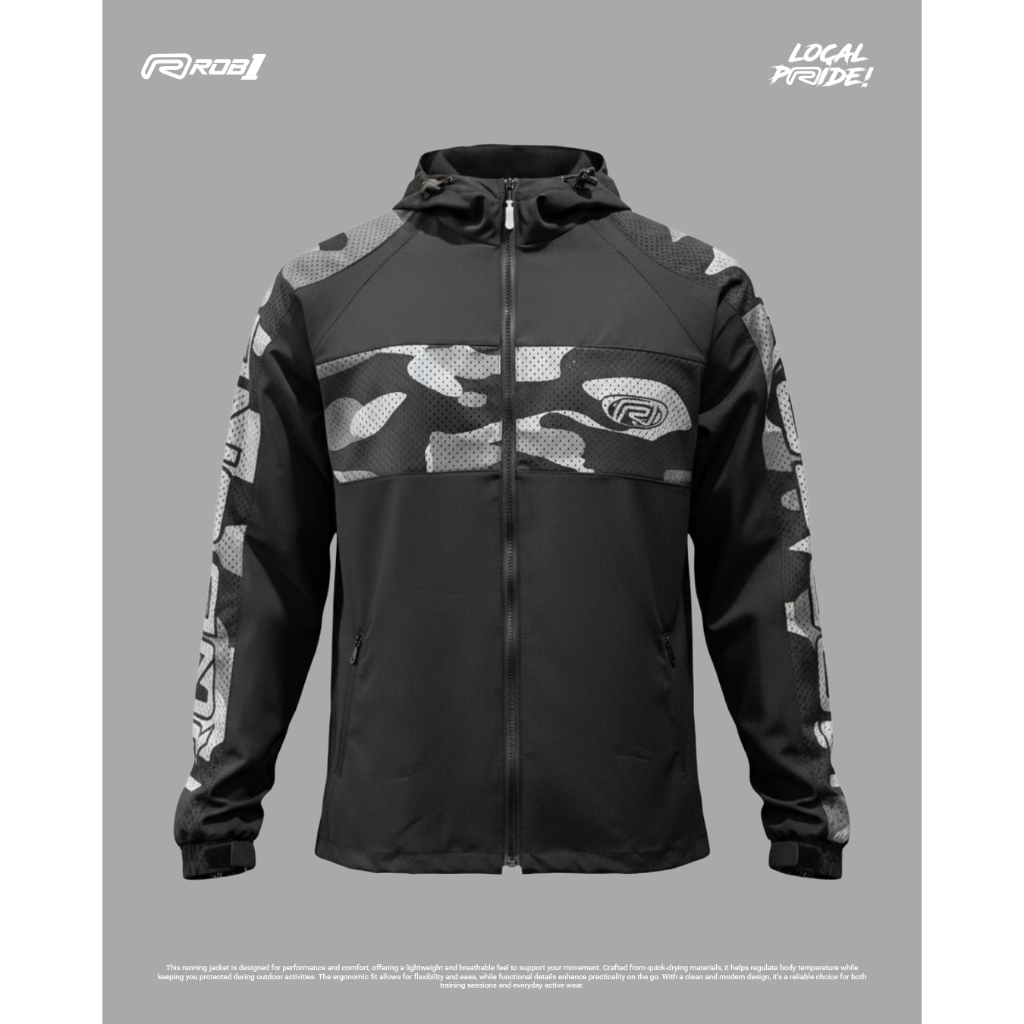 ROB1 JACKET URBAN THROTTLE BLACK ON BLACK