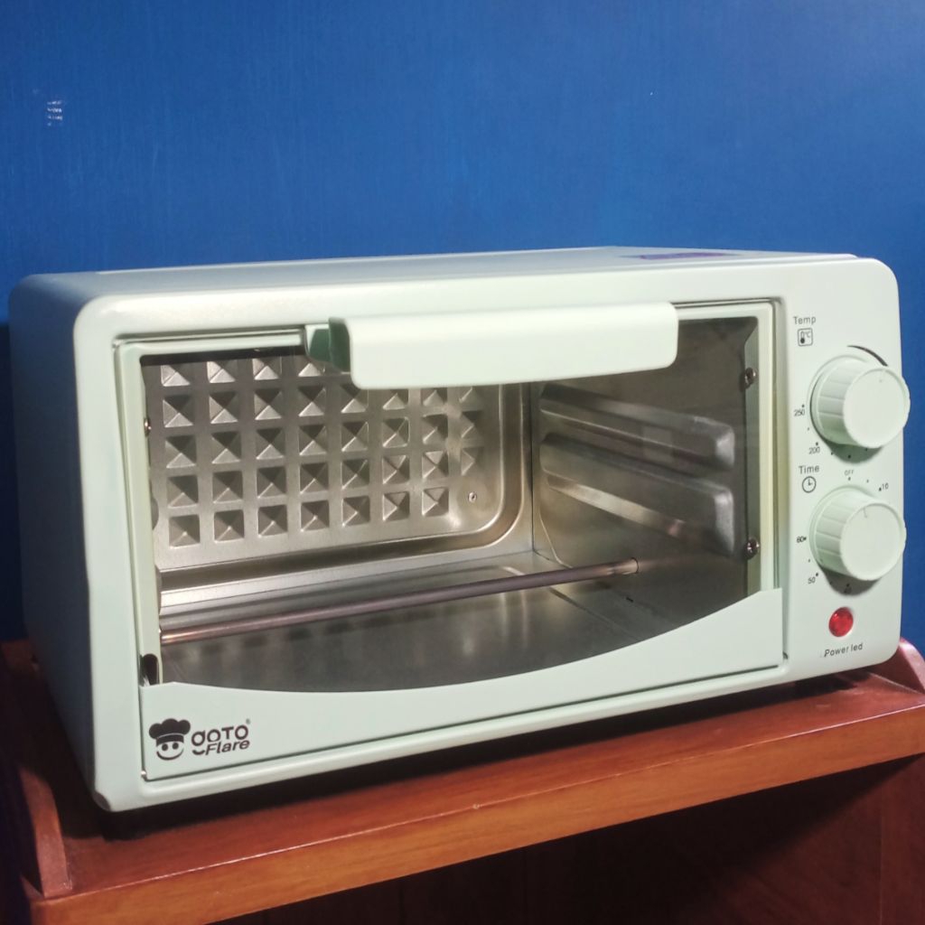 GOTO Flare Oven KX-02 12 L 600 watt Green # preloved bekas second pl used ex like new listrik perala