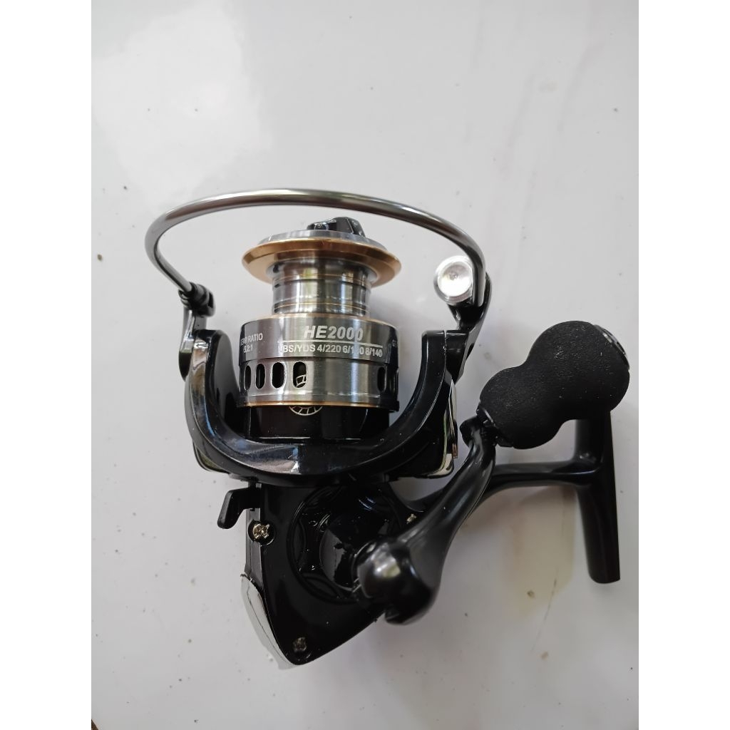 Pancing satu set ril spool besi + joran fibersolid termurah