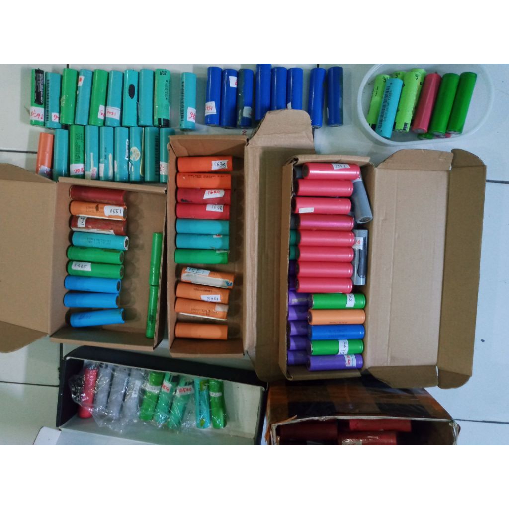 Baterai bekas laptop 18650 2000_2500 mah