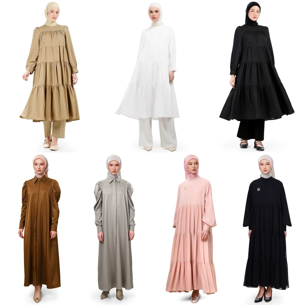 [baca deskripsi‼️] NADA PUSPITA BRIDGIA TIERED MIDI DRESS HANUM MAXI DRESS ADARA TIERED DRESS NADA P