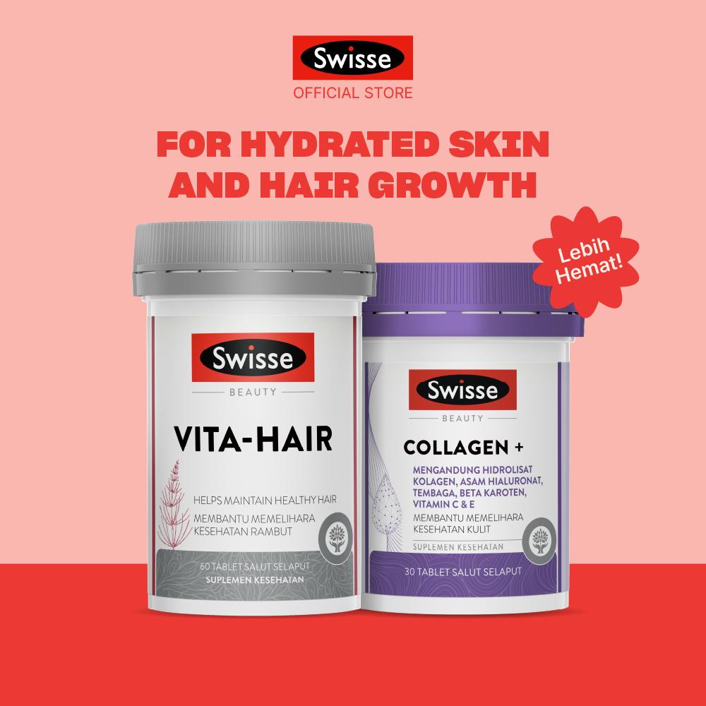 Bundling Swisse Beauty Vita Hair + Swisse Beauty Collagen+ 30s