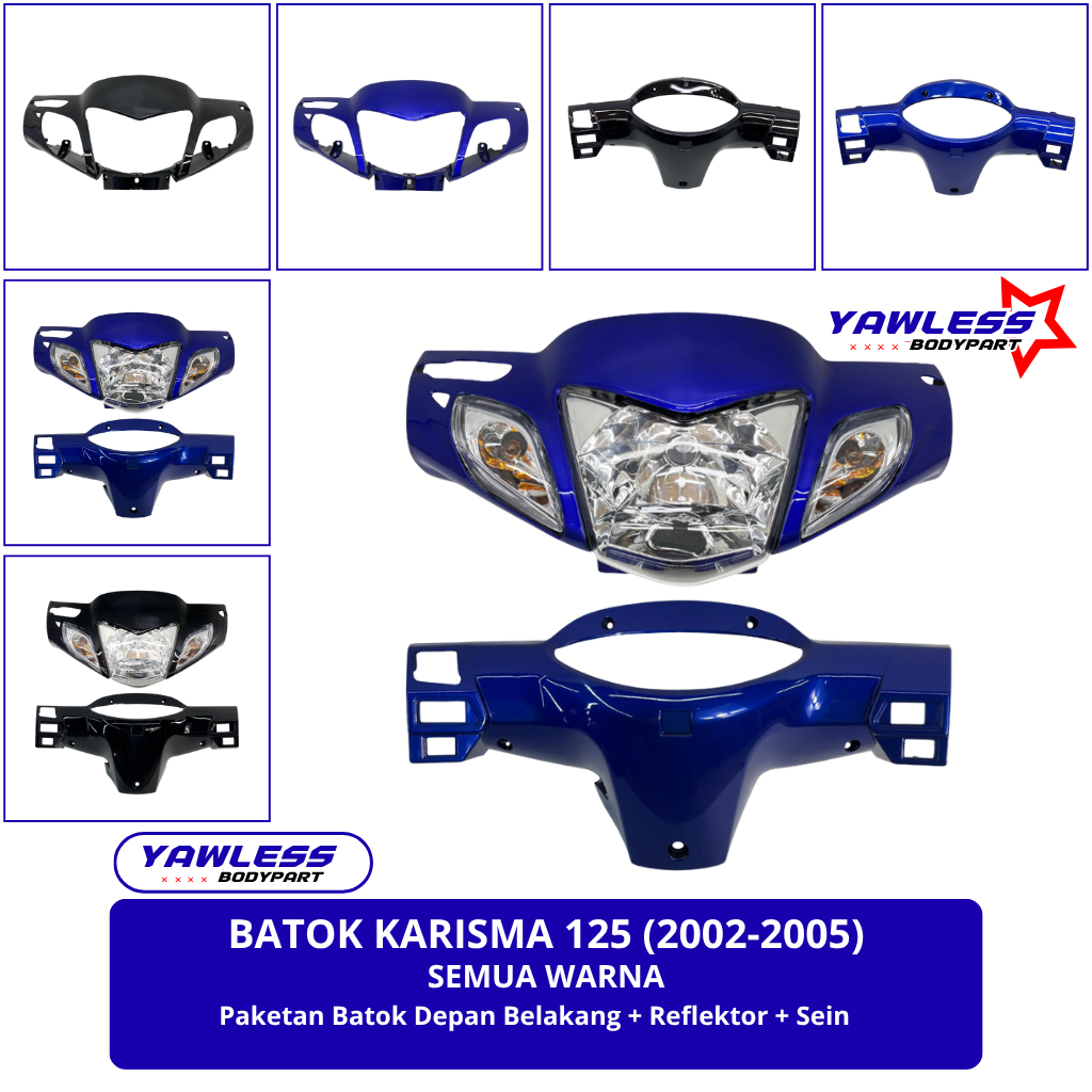 Batok Karisma 125 / batok kepala karisma 125 D / karisma 125 D Biru Hitam