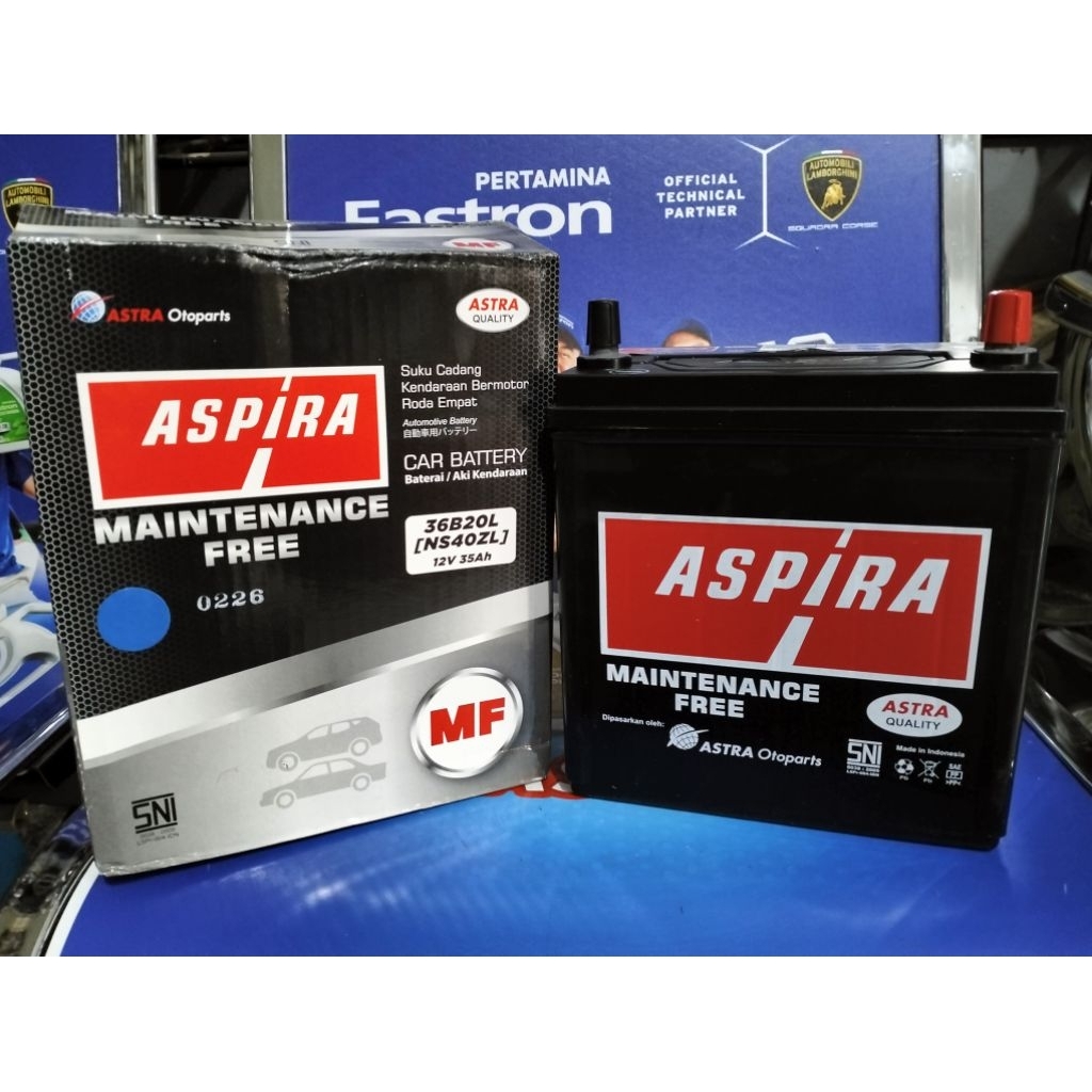 Batre Kering 36B20L (NS40ZL) ASPIRA