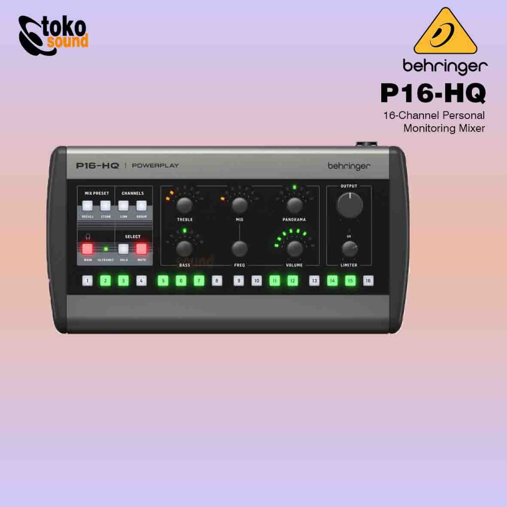 Behringer P16-HQ P16HQ - 16 Channel Personal Monitoring Mixer