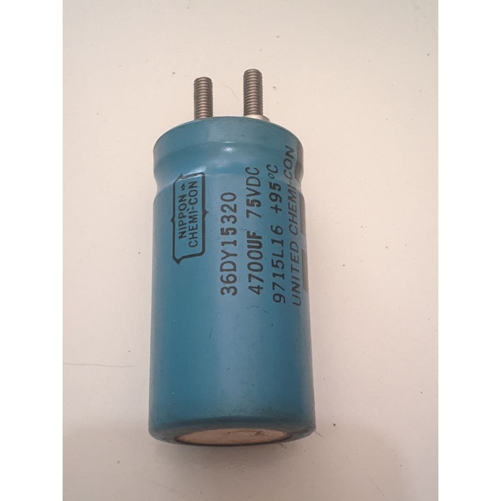 ELCO NIPPON CHEMI-CON 4700uf 75V Baru Stok Lama NOS