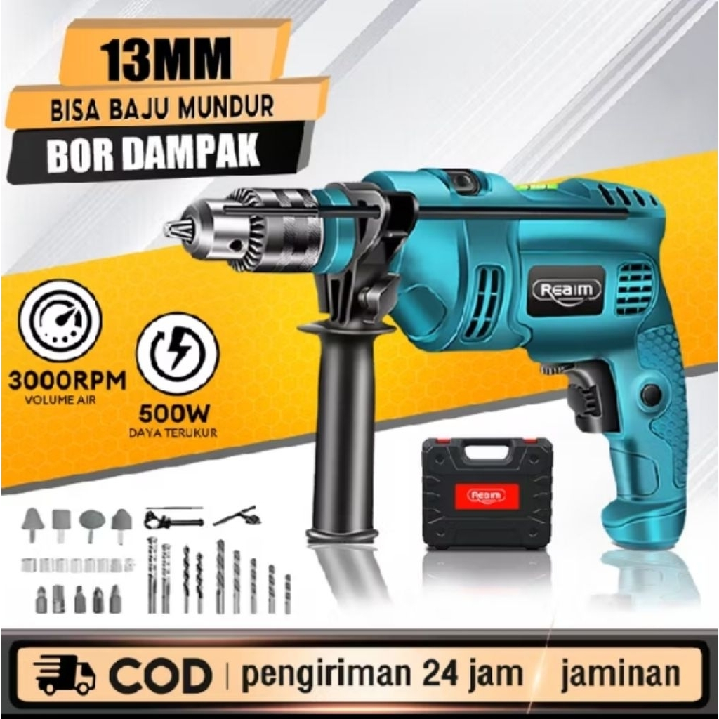 bor reaim 13mm lengkap