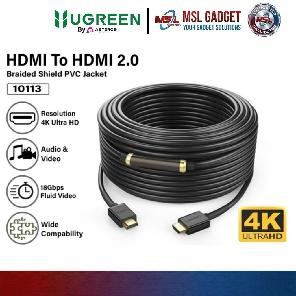 UGREEN Kabel HDMI to HDMI 4K 8K Panjang 10 15 25 Meter
