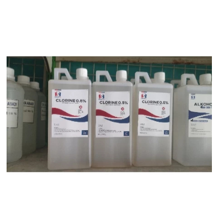 klorin cair 0,5 % satu liter