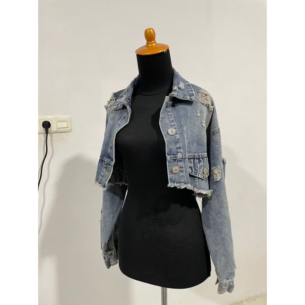 Preloved crop ripped