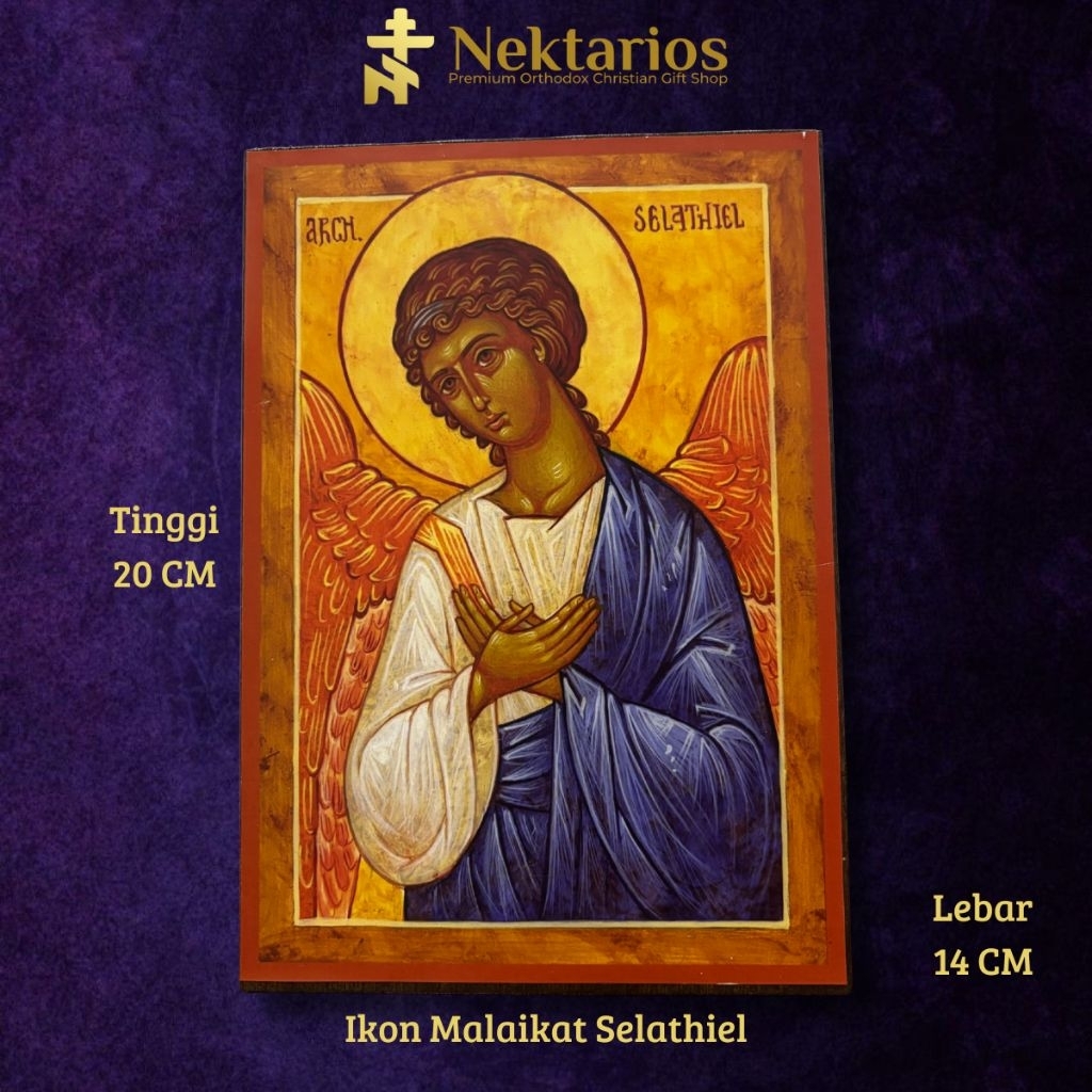Ikon/Lukisan Gambar Malaikat Kristen Orthodox Katolik