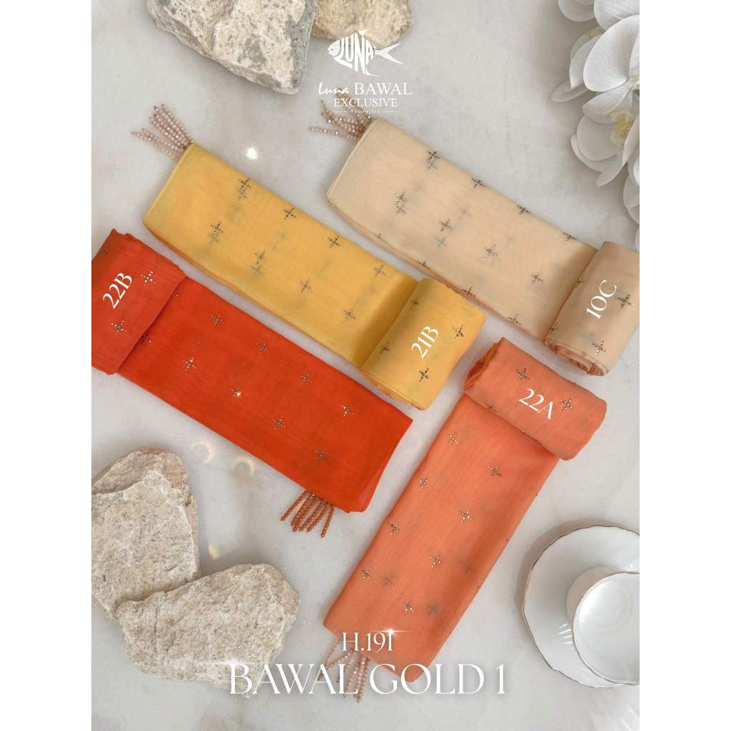 Hijab Premium BAWAL GOLD 1 by Luna Hijab Indonesia
