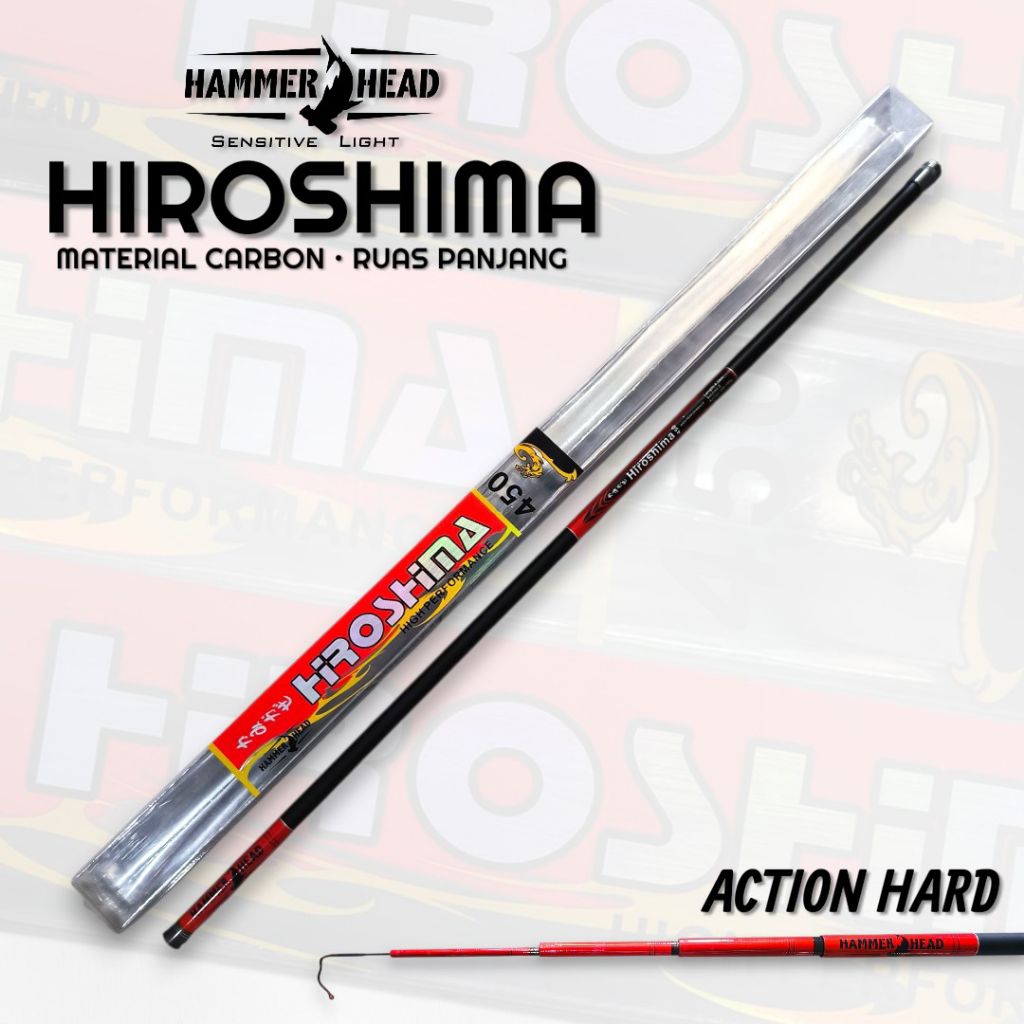 Joran Tegek Hammerhead Hiroshima Carbon Action Hard Ruas Panjang