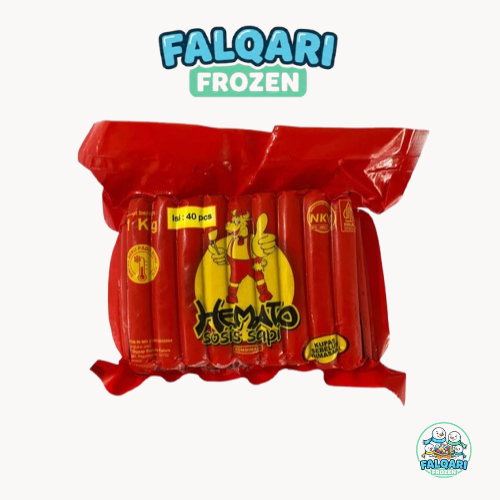 Hemato Sosis Sapi Kiloan Murah Enak Bisa Instan Sameday Terdekat Harga Grosir Buat Jualan 375gr, 500