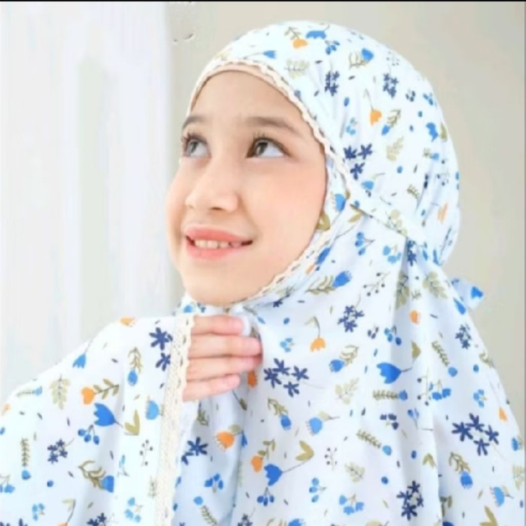 Mukena anak anak rayon motif