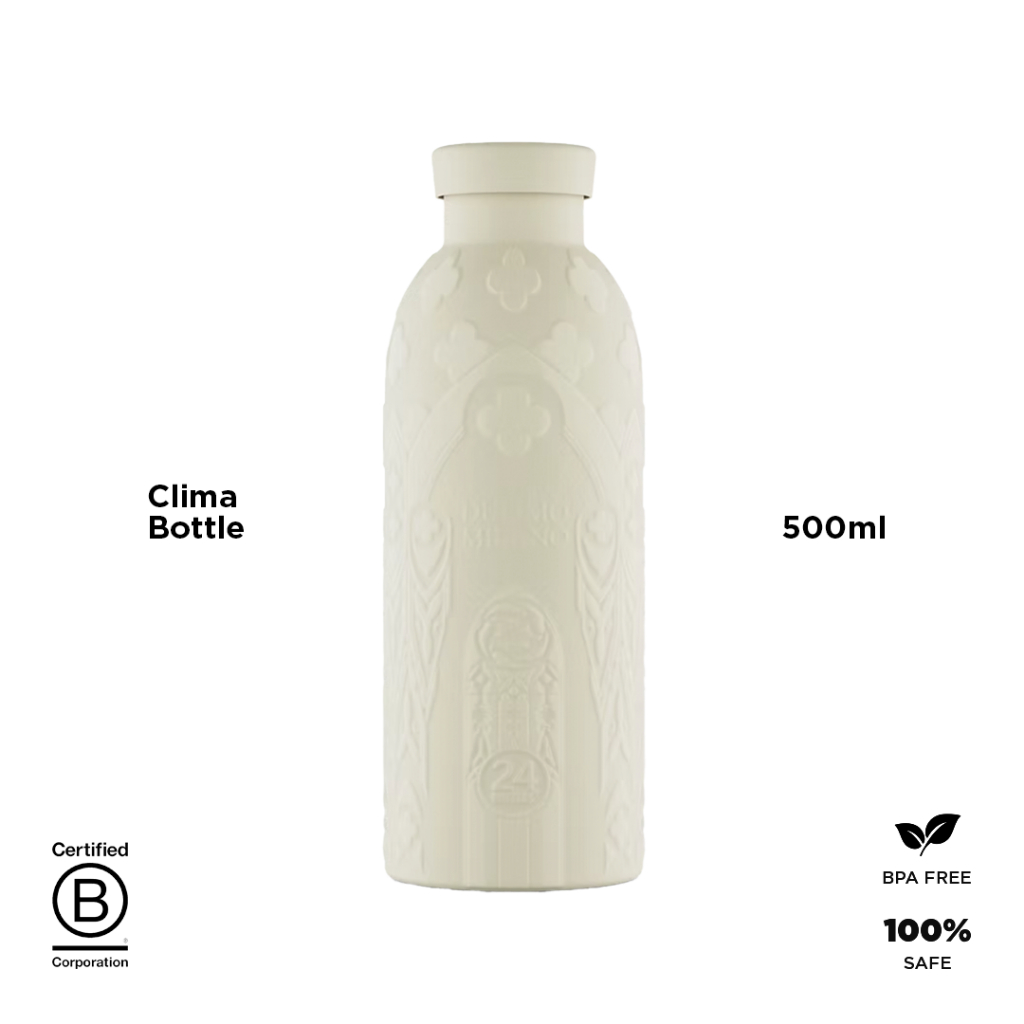 24Bottles Clima Bottle, 500ml - 24Bottles x Duomo Milano 3D Cream