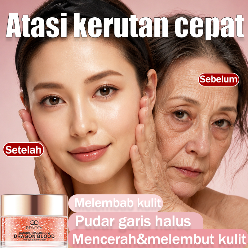 Krim anti aging Krim anti kerutan Krim pemutih Krim Wajah Dragon's Blood Melembap dan mengencangkan 