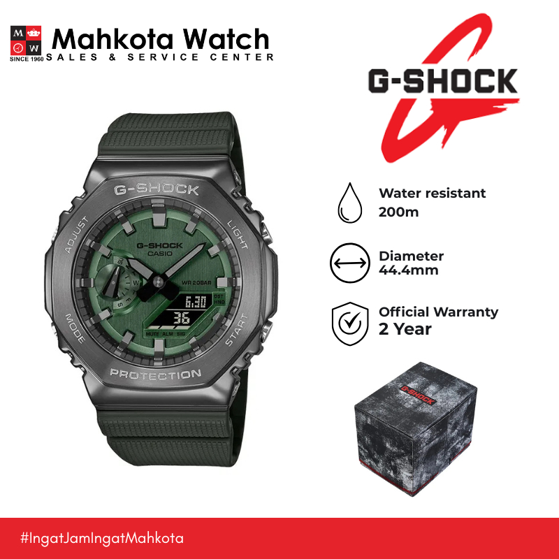 JAM TANGAN PRIA G SHOCK GM-2100B-3ADR ORIGINAL