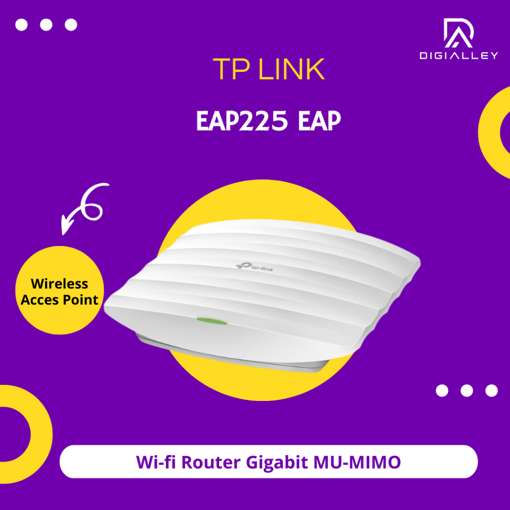 TPLINK Wireless Acces Point EAP225 EAP Wi-fi Router Gigabit MU-MIMO