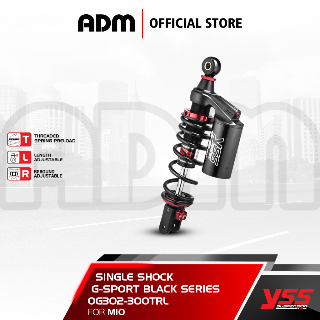 Shock YSS Mio G-Sport Black Series (OG302-300TRL)