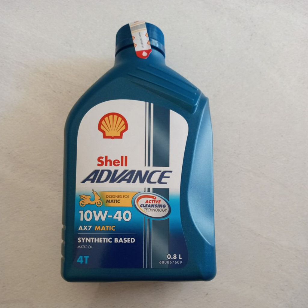 Oli Motor Shell Ax7 10/40 matic 0.8 oli shell original Oli segala macam motor matic oli shell matic 