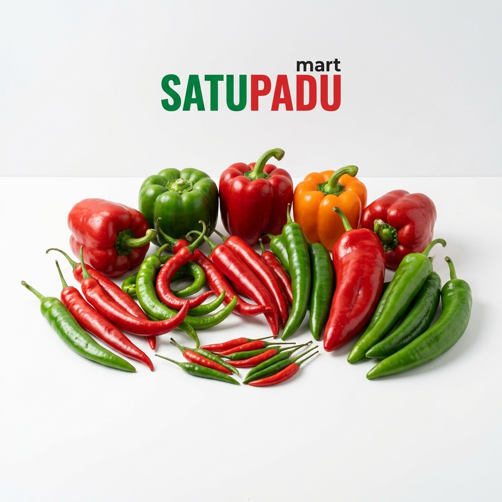 cabai Komplit Per 100gr - Cabe Merah Hijau, Kriting, Rawit, Domba, Gendot, TW Tanjung Paprika