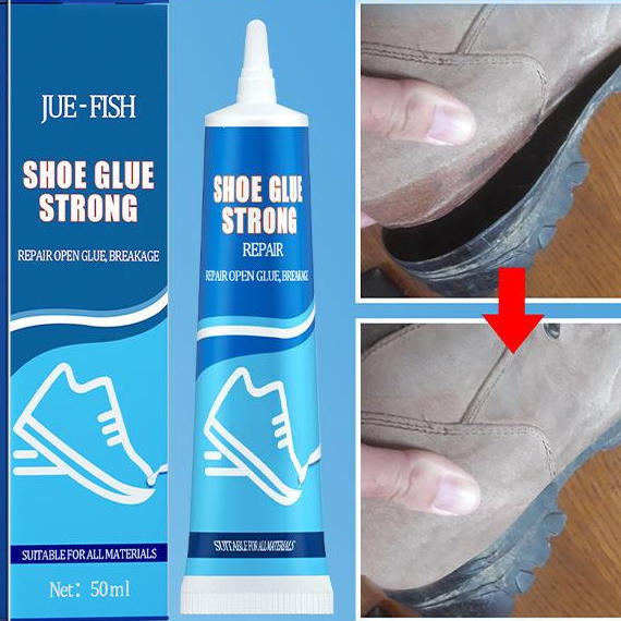 Jue Fish Lem Sepatu Super Kuat Reparasi Sepatu / Lem Bening Super Kuat Tahan Air / Glue Shoes Reapir
