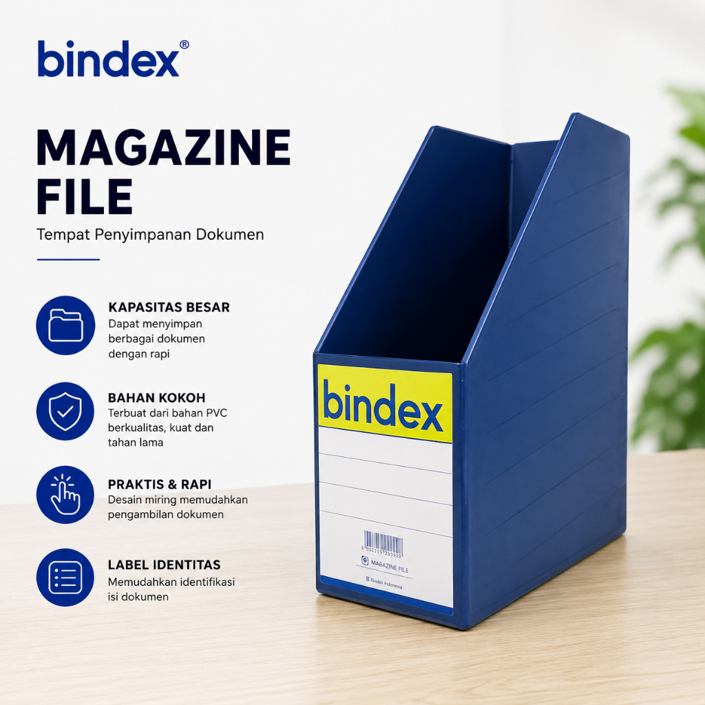 Box File Bindex Tempat Arsip Dokumen Folder Organizer Kantor