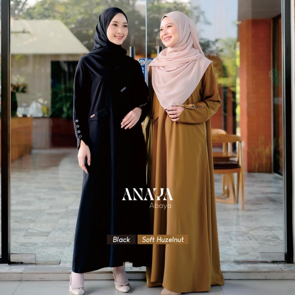 ZAYENA - Anaya Abaya Umroh Haji Terbaru Polos Adem