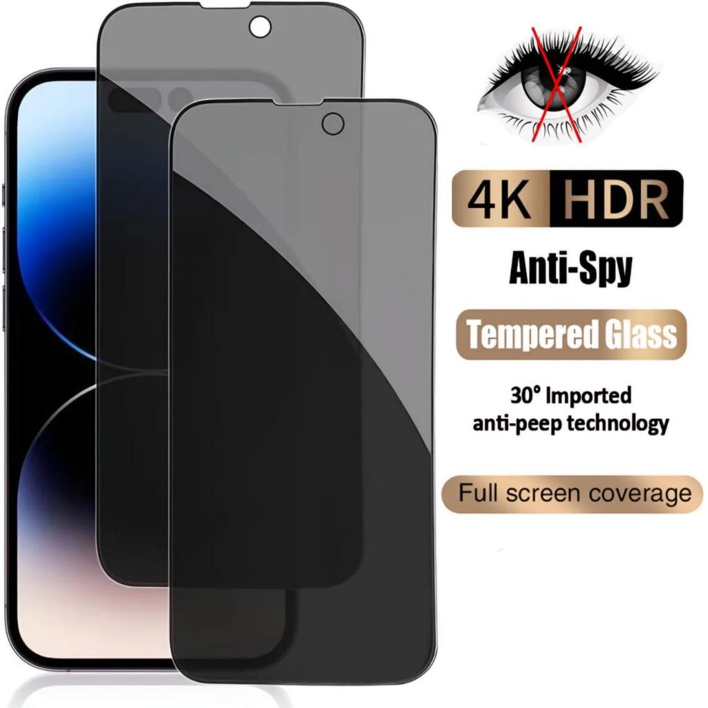 IPhone 16e / 17e Tempered Glass Static Anti Privacy Spy 360°