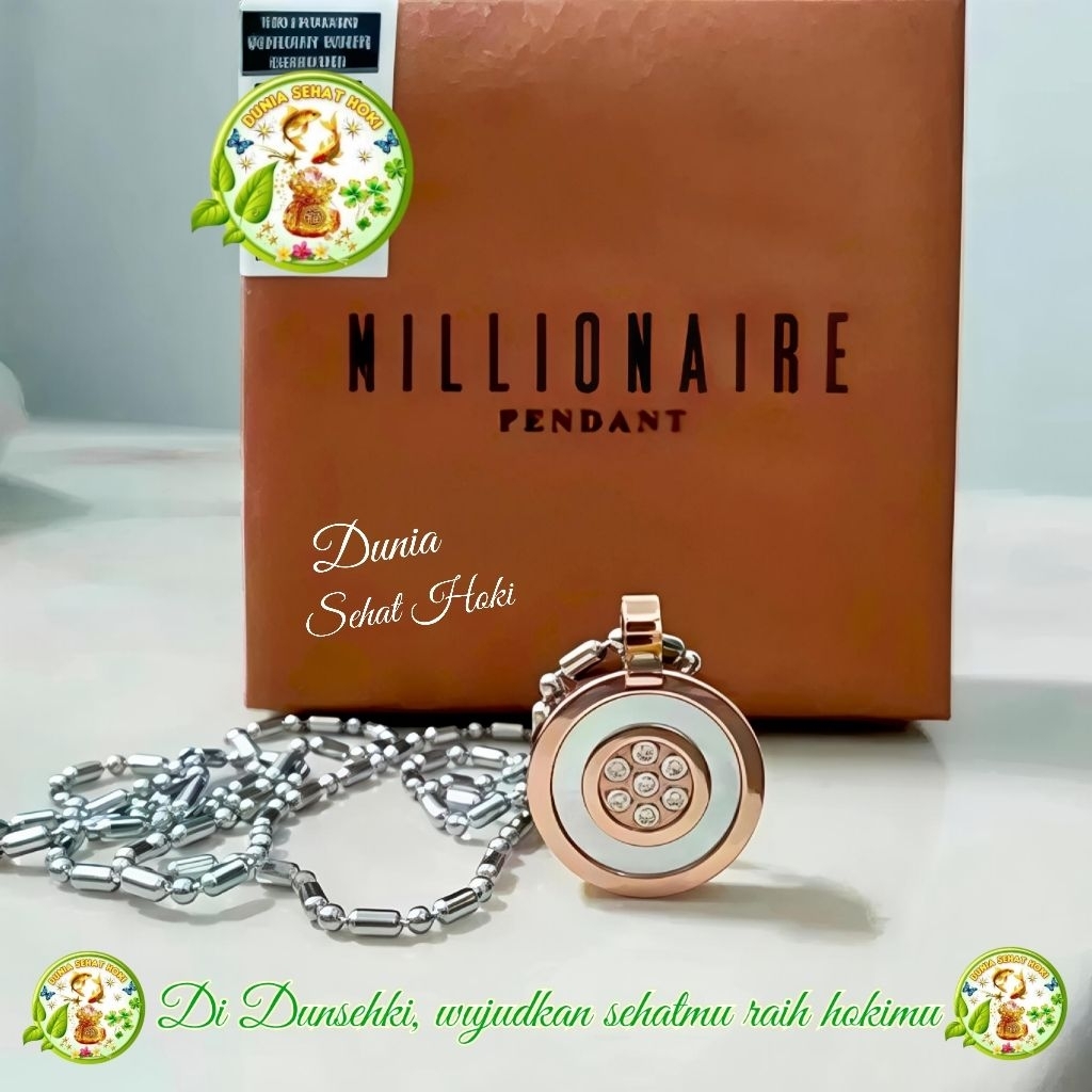 Kalung Millionaire Pendant Italian Charming White ORIGINAL MCI