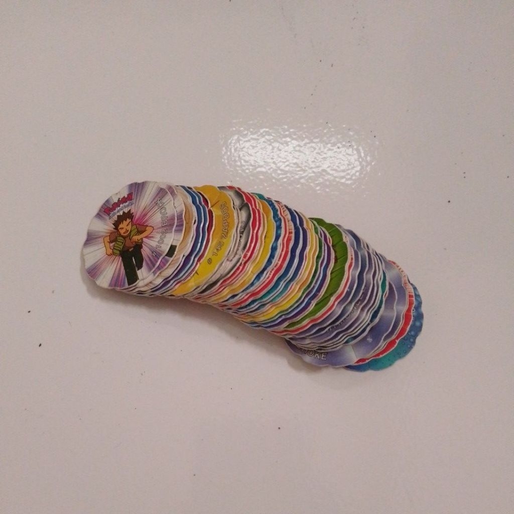 TAZOS TAJOS TAZOZ POKEMON SPIN SMASH JADUL VINTAGE HADIAH CHIKI BANYAK PILIHAN