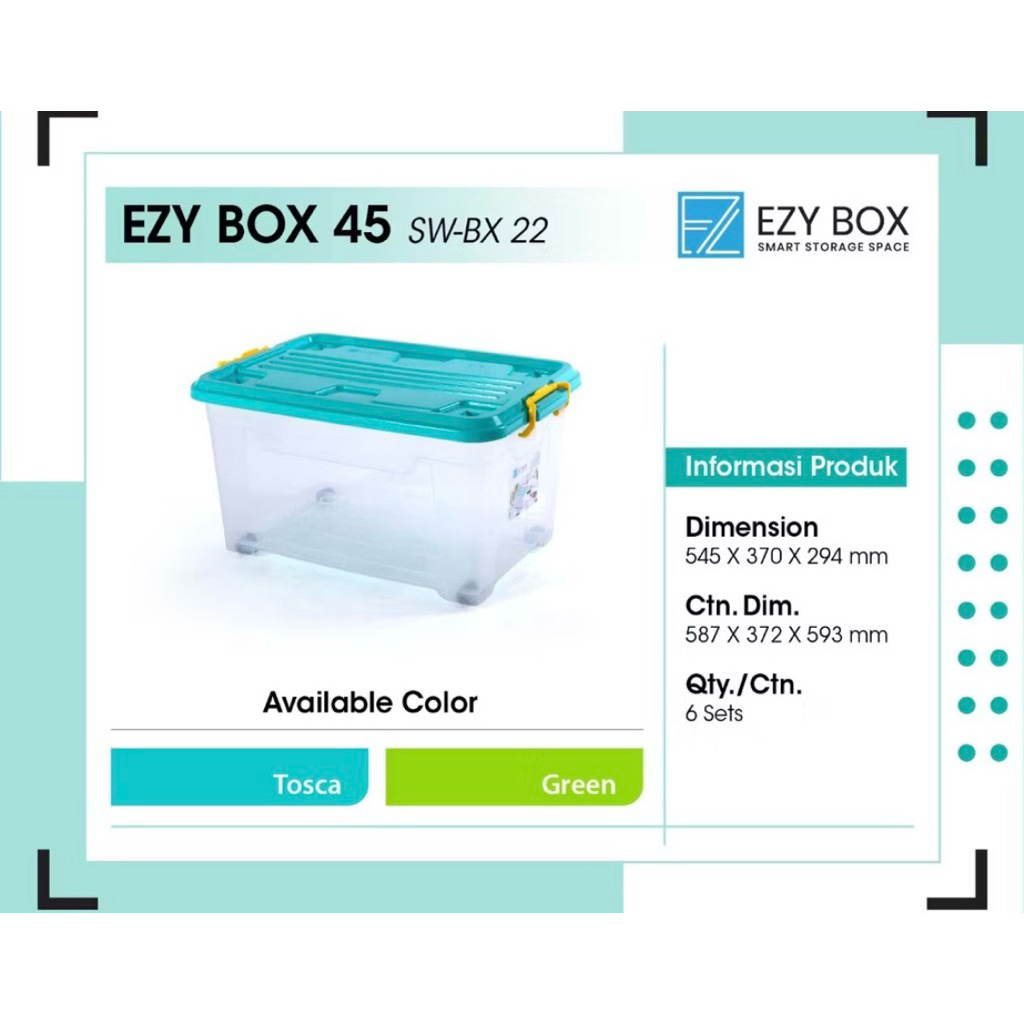 Container Box Putih EZ-45(Bening), EZ-52(Putih), EZ-150(Putih)