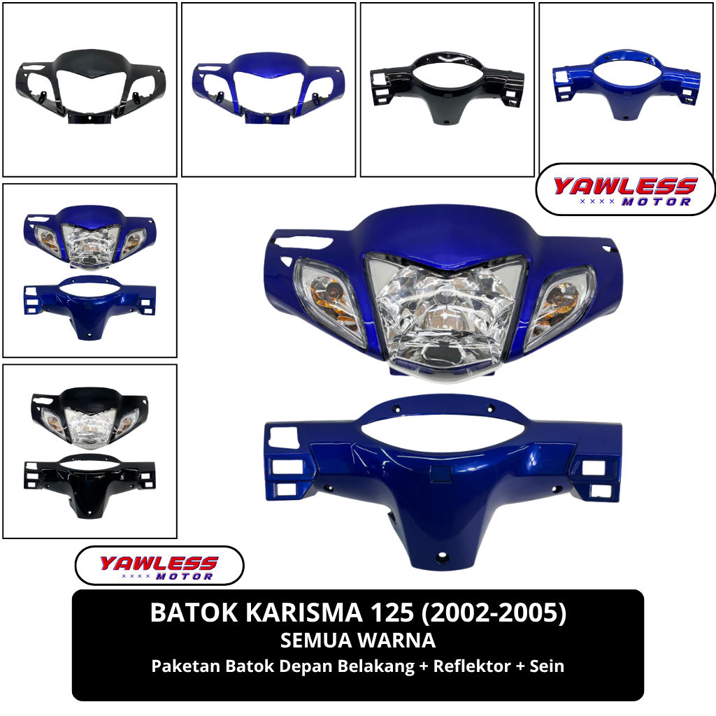 Batok Karisma 125 / batok kepala karisma 125 D / karisma 125 D Biru Hitam
