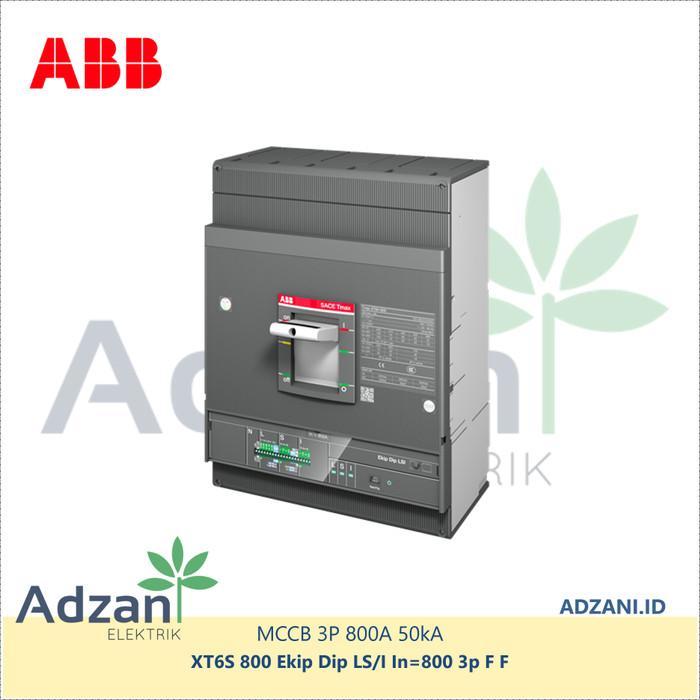 ABB MCCB XT6S 3P 800A 50kA 1SDA100741R1 Ekip Dip LS/I